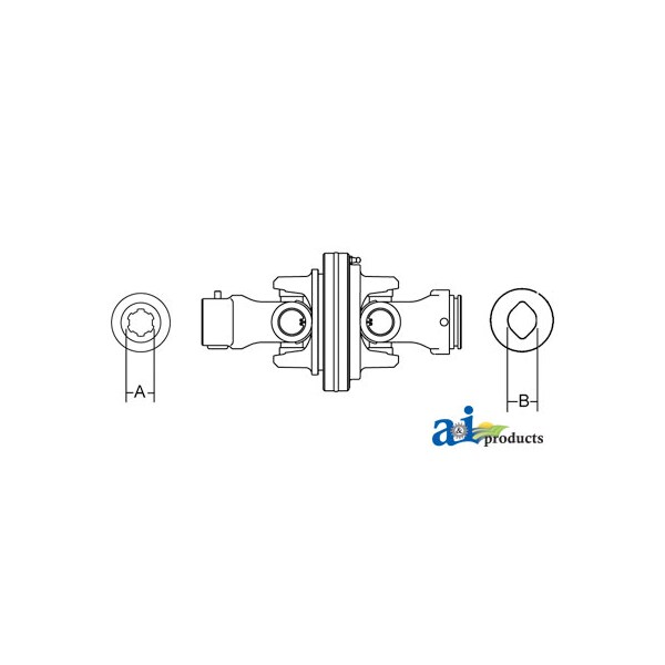 80 C.V. Assembly, 1bGA Yokes 14 x7 x7